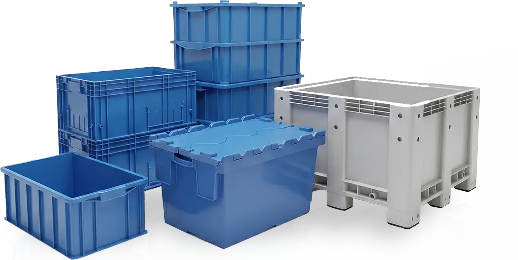 Caixas KLT, caixa com tampa e caixa pallet Futuroplast